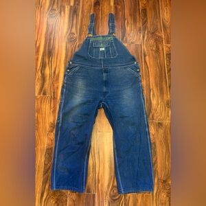 Liberty Men’s  46 x 30 Denim Carpenter Overalls.         2793-D